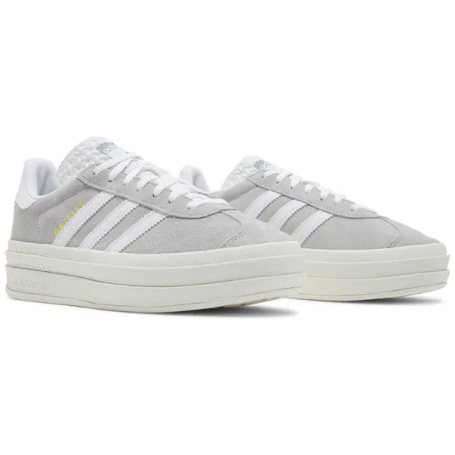 Adidas Originals Women's Grey Gazelle Bold Sneakers, HQ6893 (No Box)