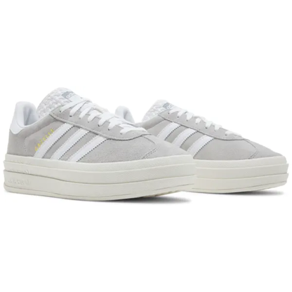 Adidas Originals Women's Grey Gazelle Bold Sneakers, HQ6893 (No Box)