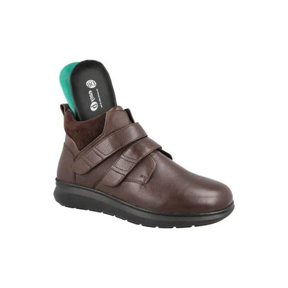 Men's Wide Fit DB Solomon Boots - Brown Lea / Suede