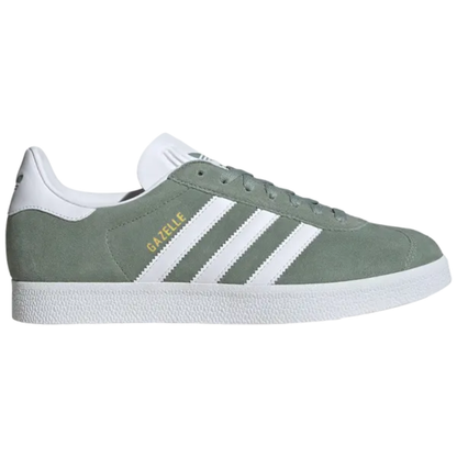 Adidas Originals Men's Silver Green Gazelle Sneakers, JH5384 (No Box)