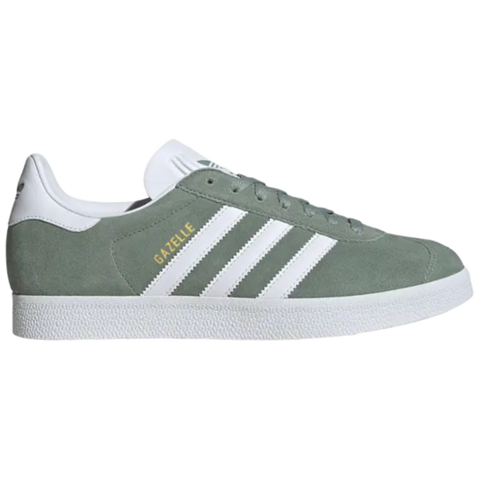 Adidas Originals Men's Silver Green Gazelle Sneakers, JH5384 (No Box)