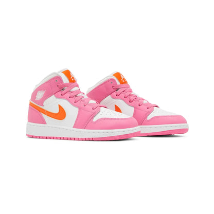 Air Jordan 1 Mid 'Pinksicle Safety Orange' GS (2022)