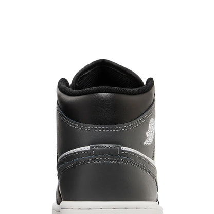Air Jordan 1 Mid 'Black White Iron Grey' (2024)
