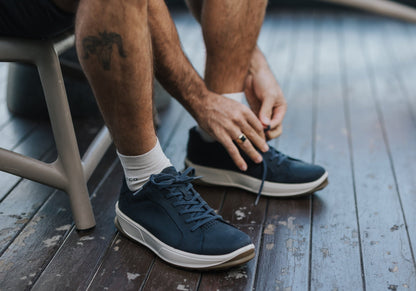 ECCO Mens Byway 2.0 Comfortable Leather Casual Lace Up Sneakers Shoes