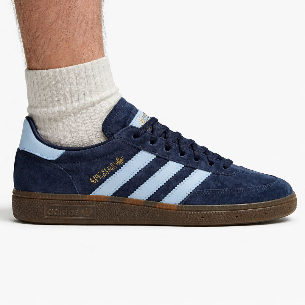 Adidas Originals Men's Handball Spezial Sneakers, Collegiate Navy / Clear Sky / Gum, BD7633