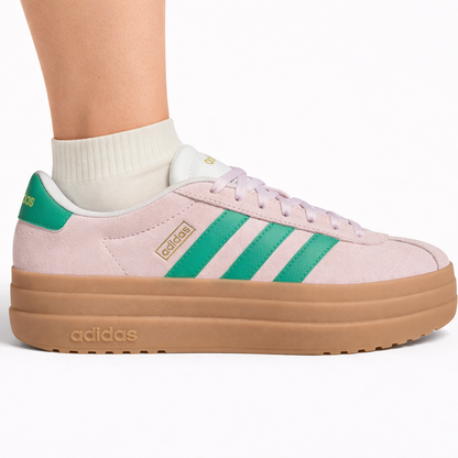 Adidas Women's Pink VL Court Bold Sneakers, JP6916
