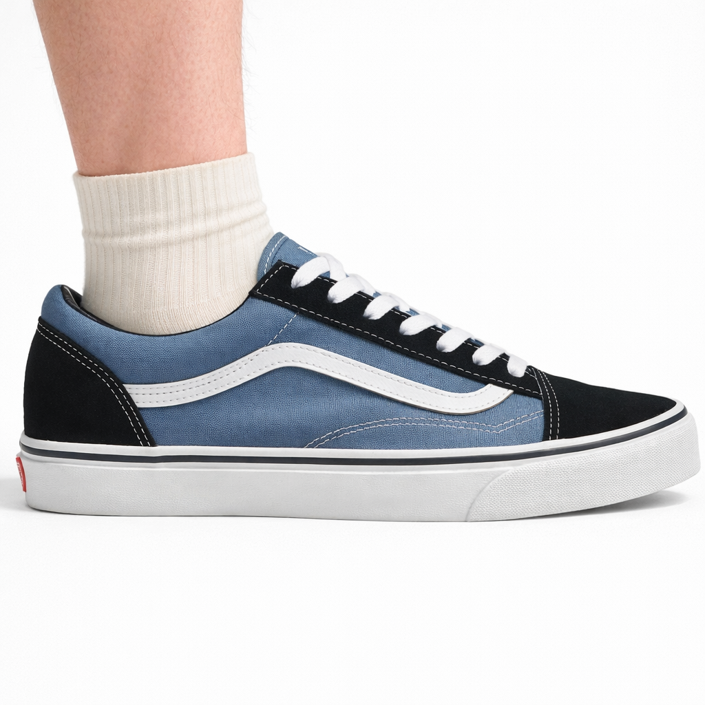 Vans Men's Navy Old Skool Sneakers, VN000D3HNVY