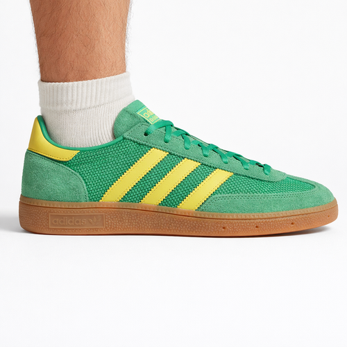 Adidas Originals Men's Green Handball Spezial Sneakers, JH5444
