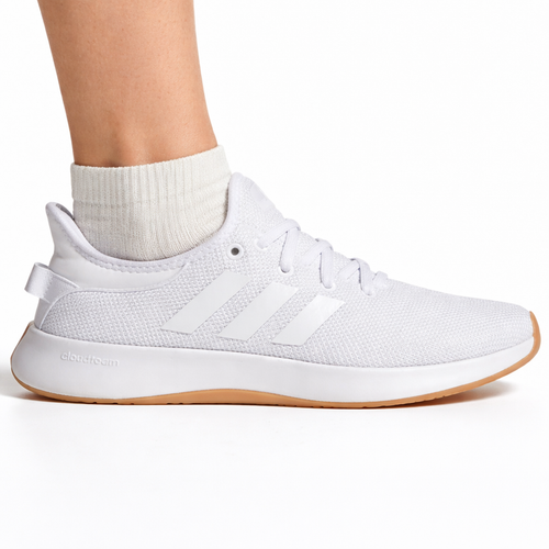 Adidas Women's White/Gum Cloudfoam Pure Sneakers, II0043 (No Box)