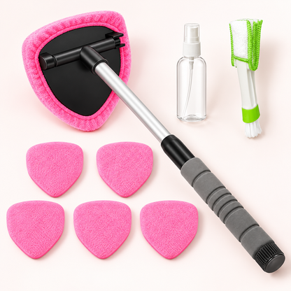 9-Piece Windshield Cleaning Kit – Extendable Car Window Cleaner for a Streak-Free Shine 🚗✨