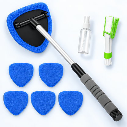9-Piece Windshield Cleaning Kit – Extendable Car Window Cleaner for a Streak-Free Shine 🚗✨