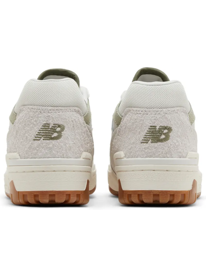 New Balance Women's 550 Chunky Sneakers, White Olive Gum, BBW550FO