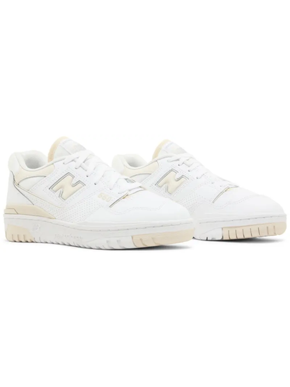 New Balance Women's 550 Chunky Sneakers, White/Linen, BBW550BK