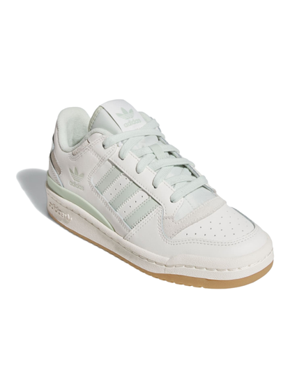 Adidas Originals Women's White/Linen Green Forum Sneakers, JR0475