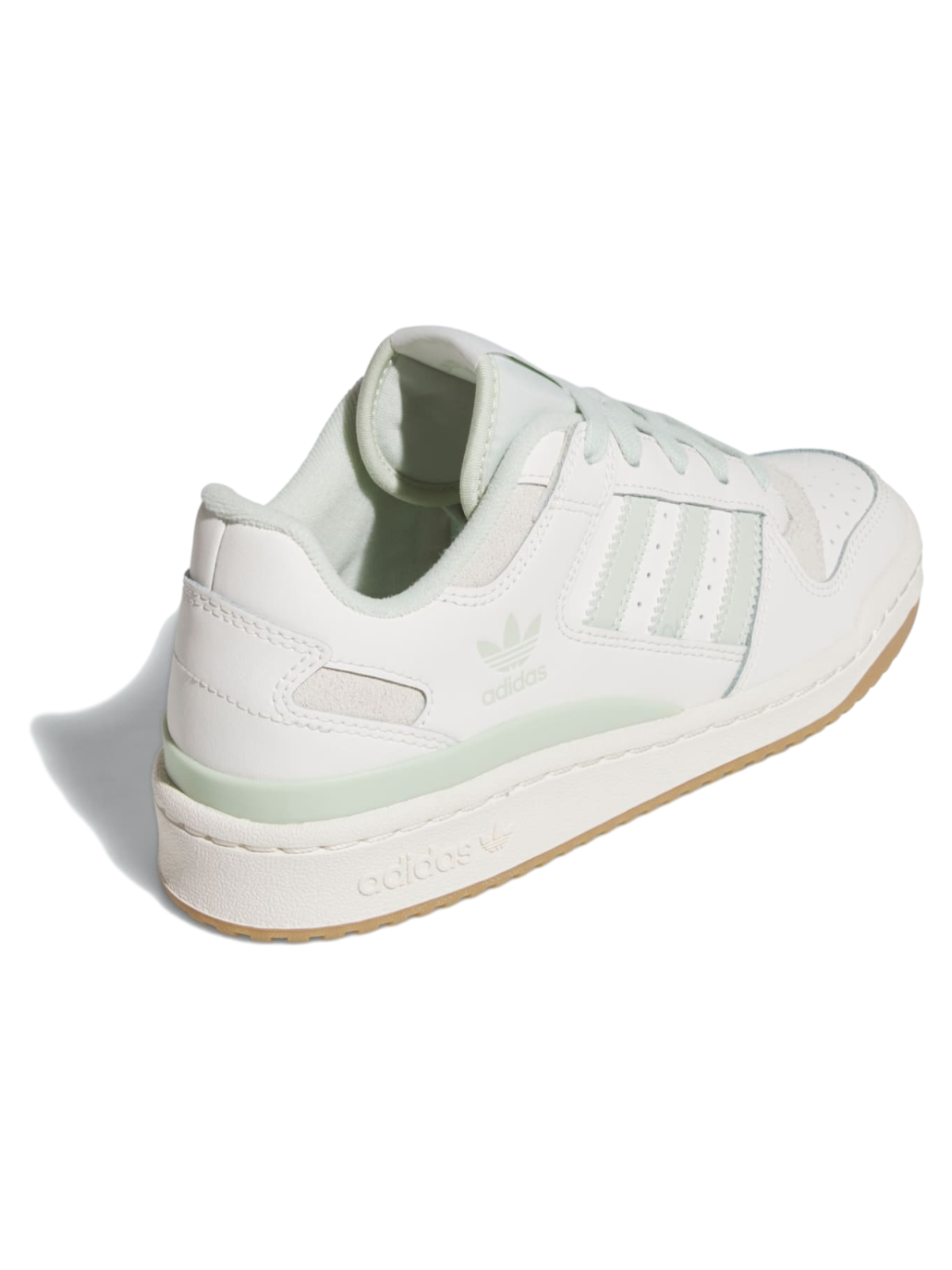 Adidas Originals Women's White/Linen Green Forum Sneakers, JR0475
