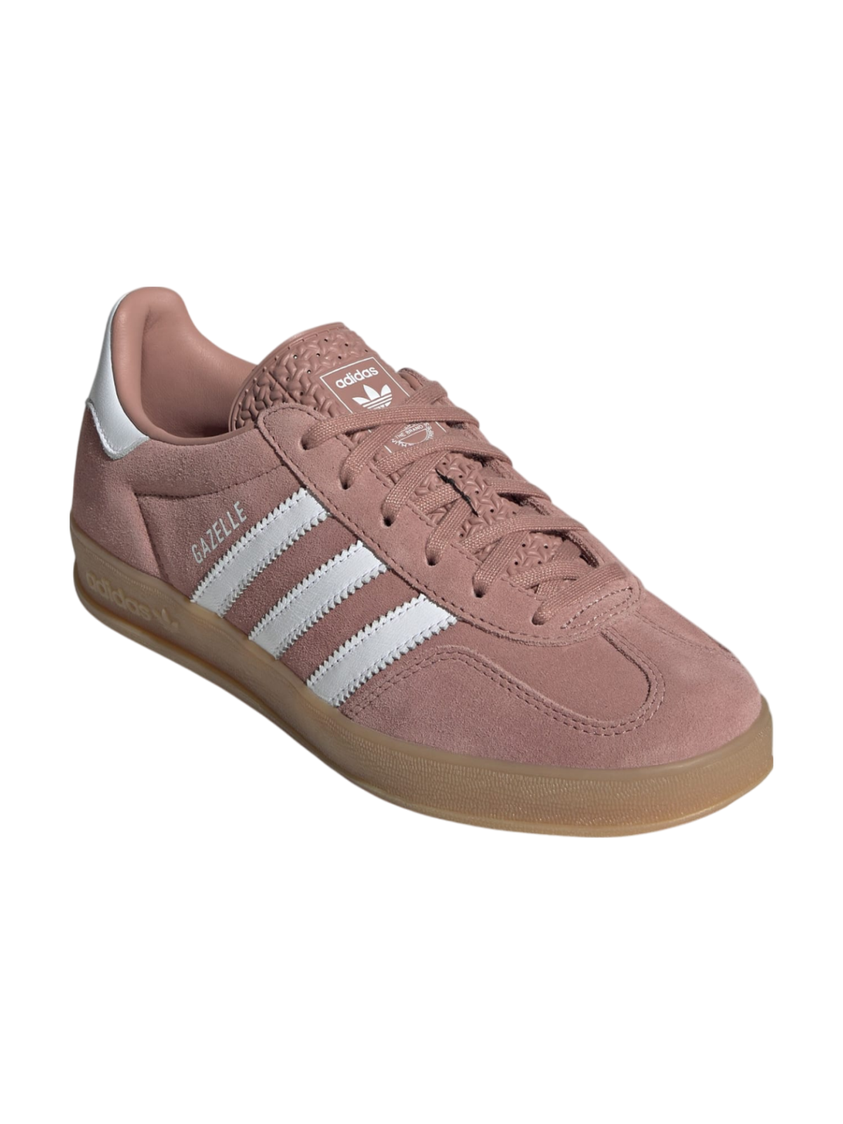 Adidas Originals Women's Pink/Warm Clay/Gum Gazelle Indoor Sneakers, JS1397