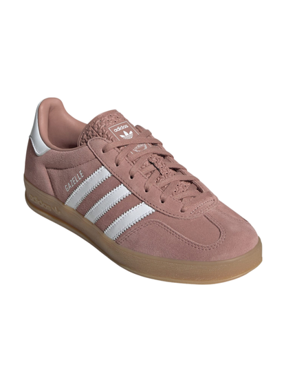 Adidas Originals Women's Pink/Warm Clay/Gum Gazelle Indoor Sneakers, JS1397