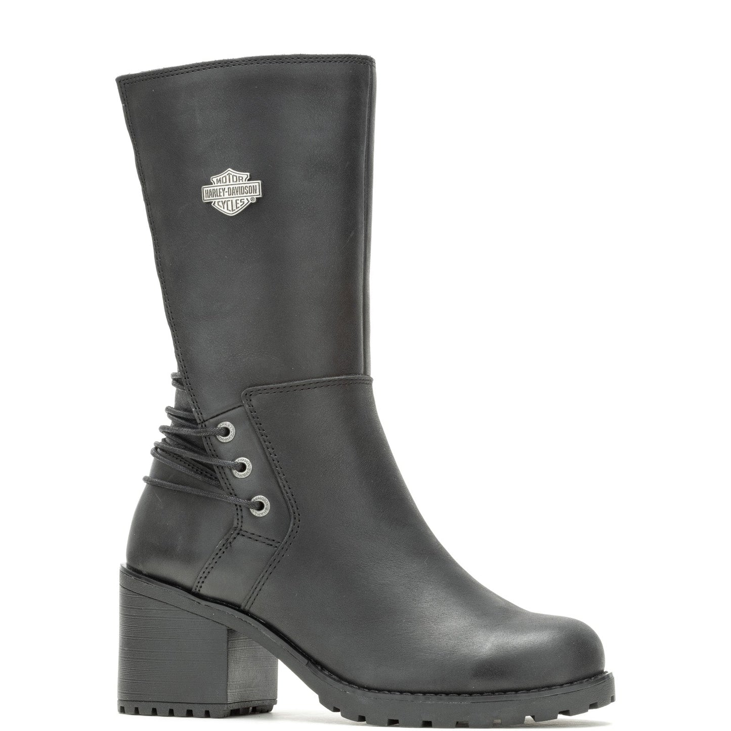 Harley-Davidson Aldona 9" D87268 Womens Black Leather Casual Dress Boots