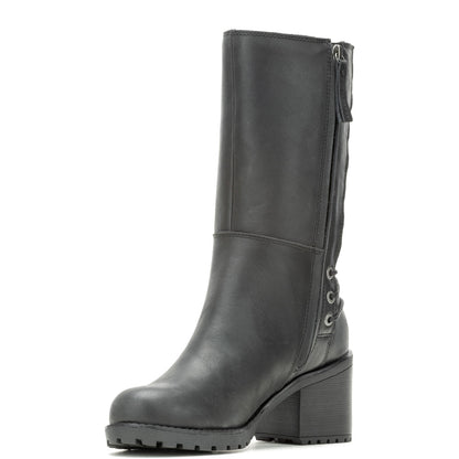 Harley-Davidson Aldona 9" D87268 Womens Black Leather Casual Dress Boots
