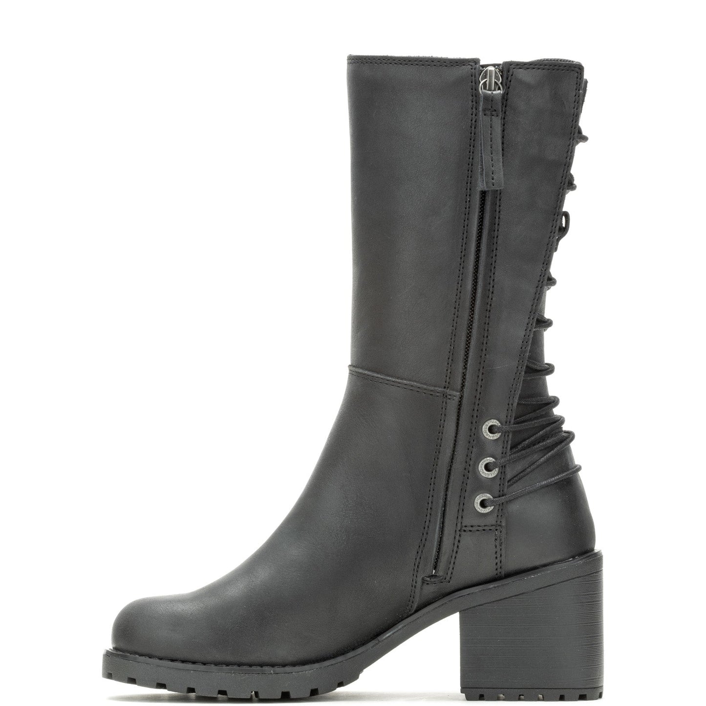 Harley-Davidson Aldona 9" D87268 Womens Black Leather Casual Dress Boots