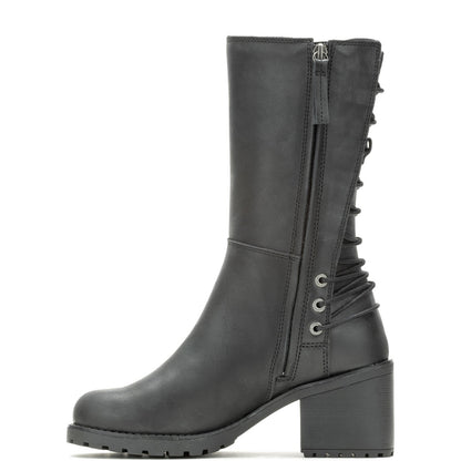 Harley-Davidson Aldona 9" D87268 Womens Black Leather Casual Dress Boots