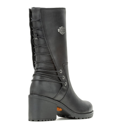 Harley-Davidson Aldona 9" D87268 Womens Black Leather Casual Dress Boots