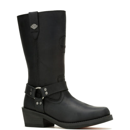 Harley-Davidson Korsen Tall Ride  10" Waterproof Womens Black Boots