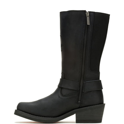 Harley-Davidson Korsen Tall Ride  10" Waterproof Womens Black Boots