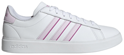 Adidas Women's White/Lavender Grand Court 2.0 Sneakers, IG9242