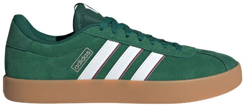 Adidas Men's VL Court Sneakers, Dark Green / Cloud White / Collegiate Burgundy, IH4790