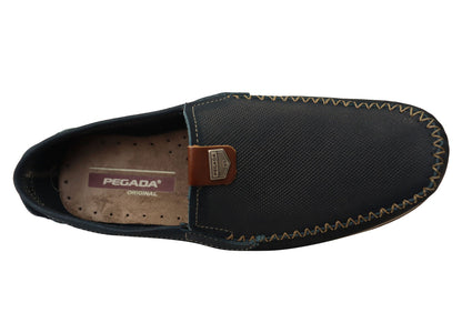 Pegada Oscar Mens Comfortable Leather Loafers Shoes Made In Brazil