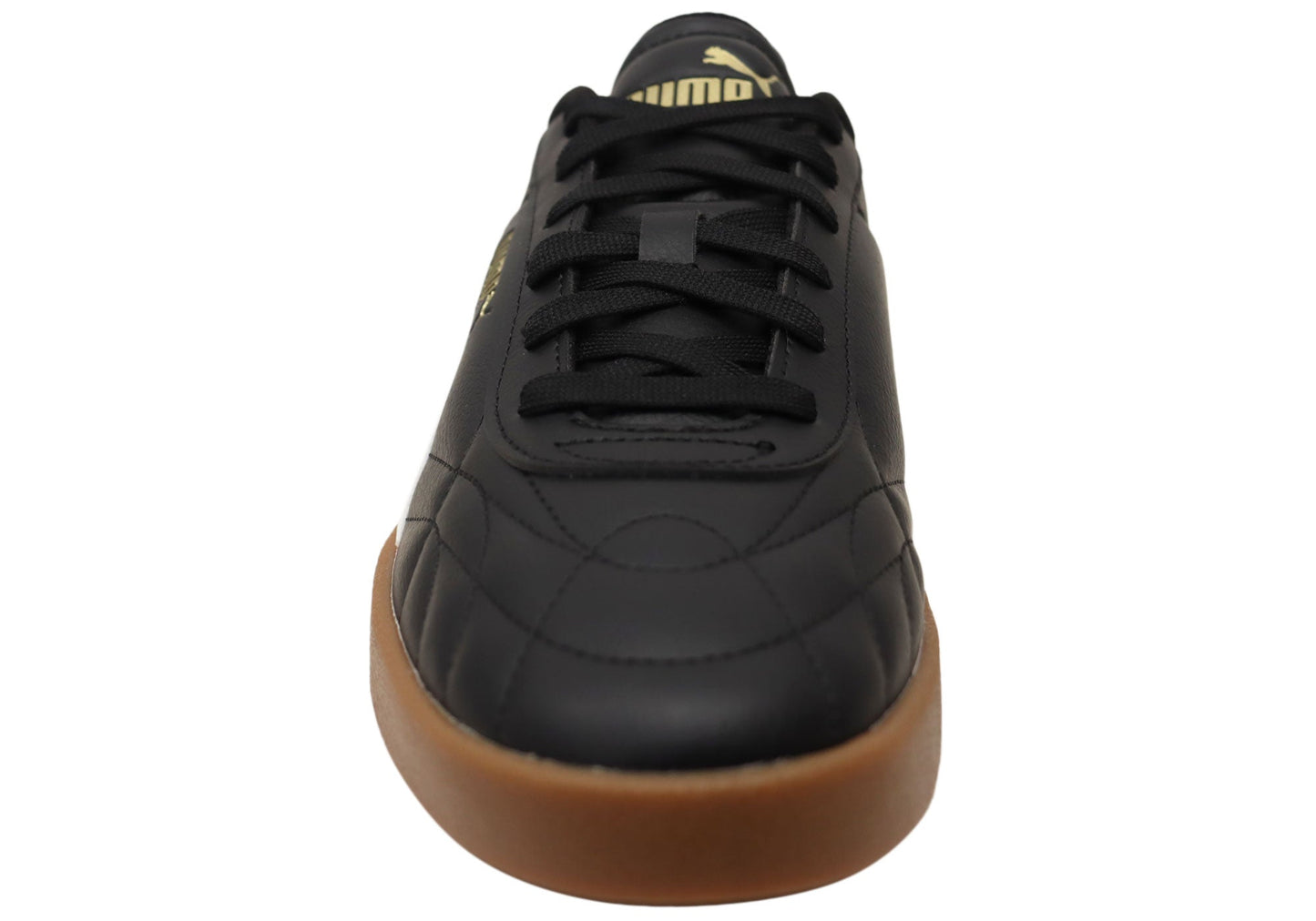 Puma Club II Indoor Mens Comfortable Lace Up Shoes Black White
