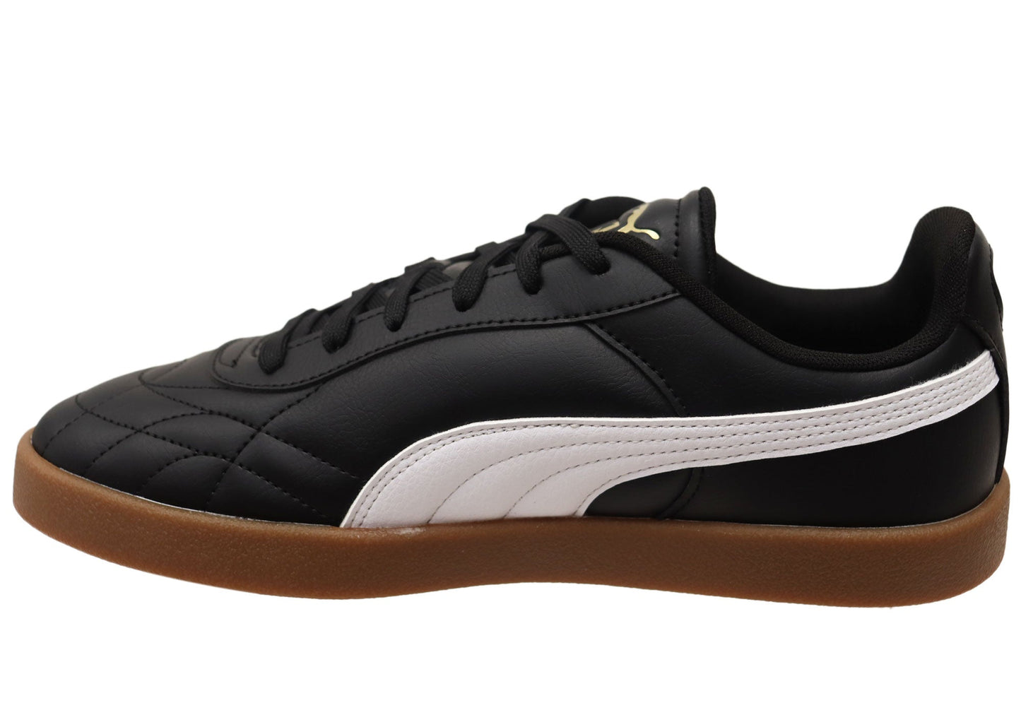 Puma Club II Indoor Mens Comfortable Lace Up Shoes Black White