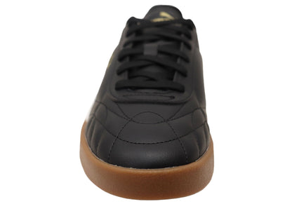 Puma Club II Indoor Mens Comfortable Lace Up Shoes Black White