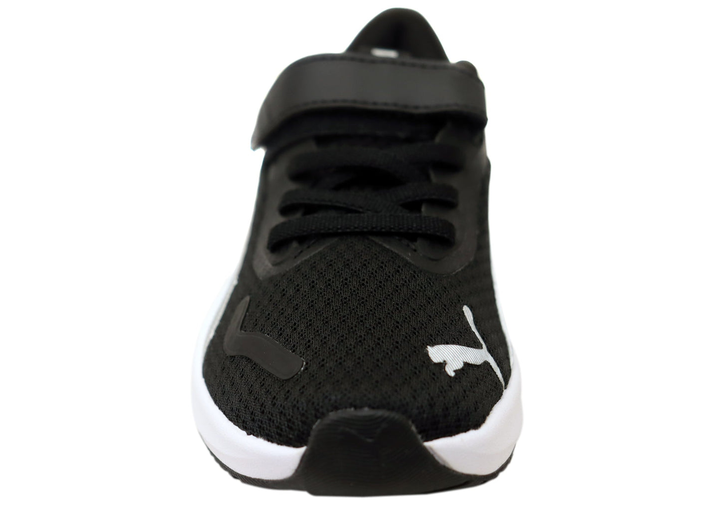 Puma Lite AC PS Kids Comfortable Athletic Shoes Black White