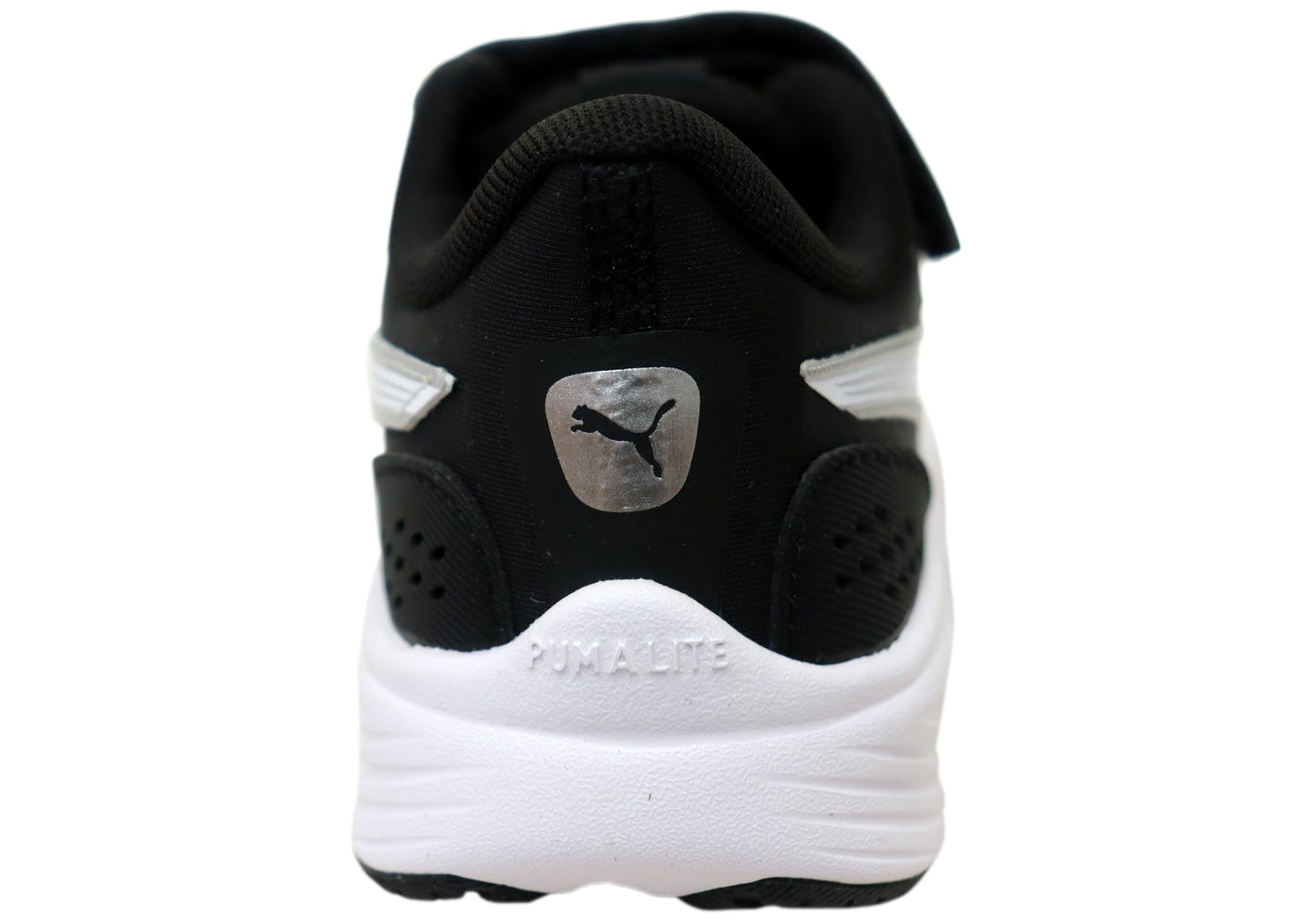 Puma Lite AC PS Kids Comfortable Athletic Shoes Black White