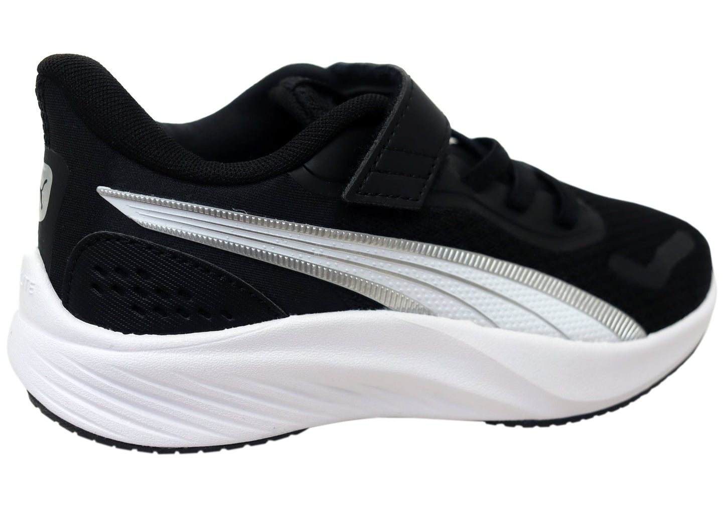 Puma Lite AC PS Kids Comfortable Athletic Shoes Black White