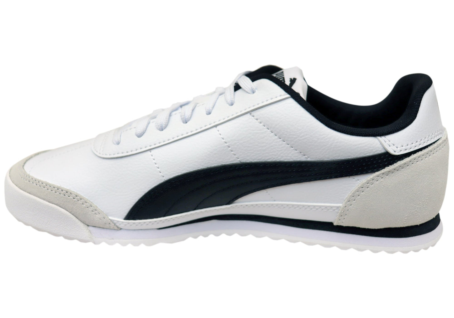 Puma Turino II OG Mens Comfortable Lace Up Casual Shoes White Black