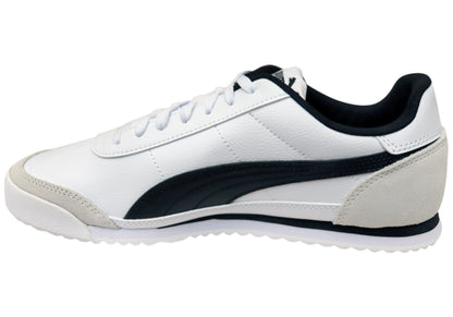 Puma Turino II OG Mens Comfortable Lace Up Casual Shoes White Black