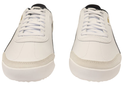 Puma Turino II OG Mens Comfortable Lace Up Casual Shoes White Black