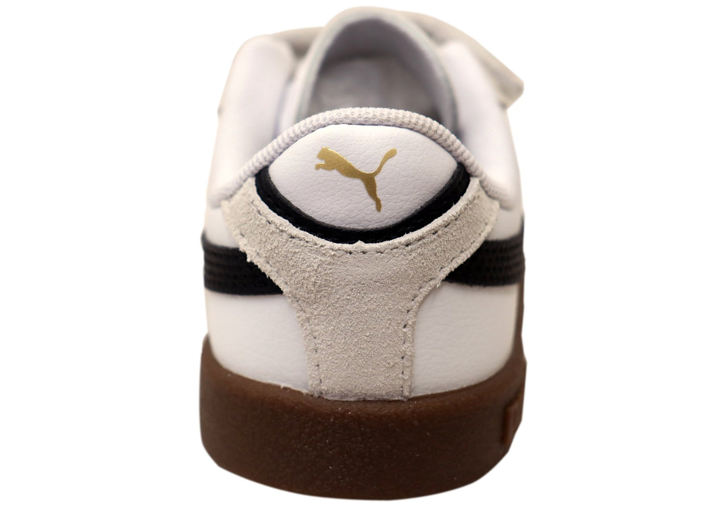 Puma Club II Era V PS Kids Adjustable Strap Sneakers White Black