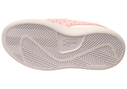 Puma Smash 3.0 Hearty V PS Kids Girls Adjustable Strap Sneakers