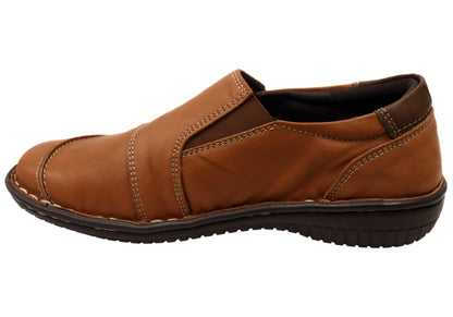 Cabello Comfort Womens 7305-27 Leather Shoes Made In Turkey