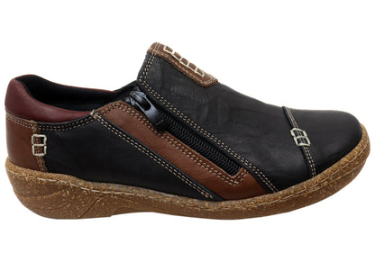 Cabello Comfort Womens 7311-307 Leather Shoes Made In Turkey