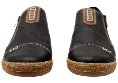 Cabello Comfort Womens 7311-307 Leather Shoes Made In Turkey