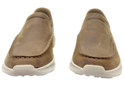 Skechers Mens Slip Ins Pollard Osgood Extra Wide Fit Leather Shoes