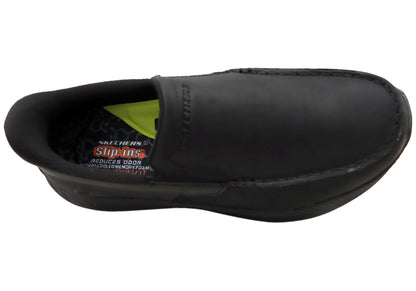 Skechers Mens Slip Ins Pollard Osgood Extra Wide Fit Leather Shoes