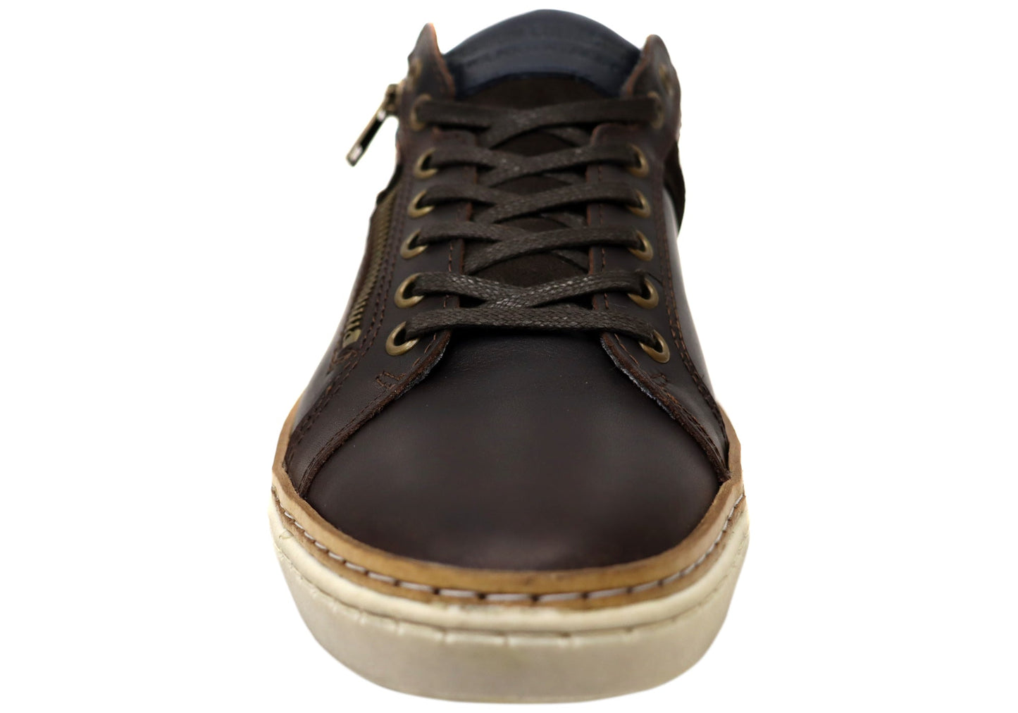 Wild Rhino Whistle Mens Comfortable Leather Lace Up Casual Shoes