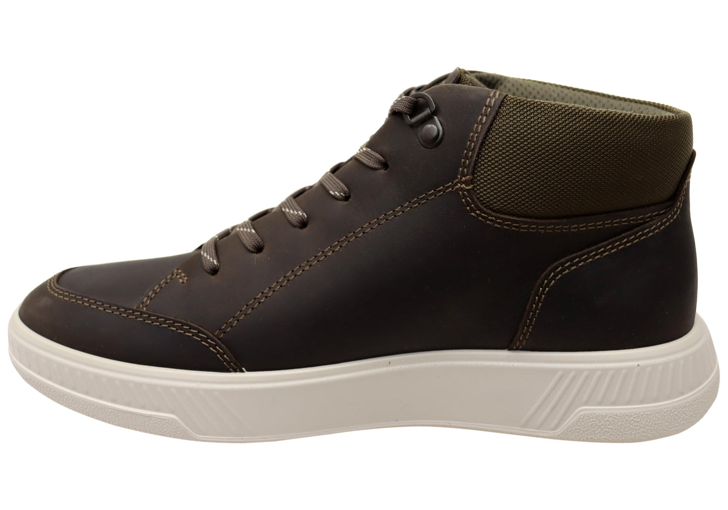 ECCO Mens Move M Ankle Boot Comfortable Leather Casual Lace Up Boots