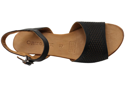 Orizonte Dilli Womens European Comfortable Leather Wedge Sandals